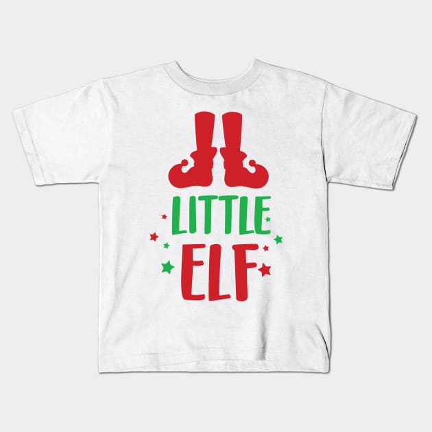 Little Elf, Elf Shoes, Stars, Christmas, Xmas Kids T-Shirt by Jelena Dunčević